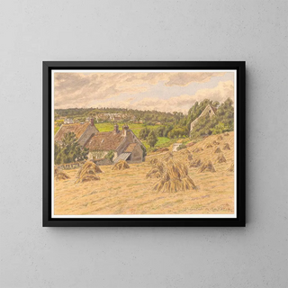 Saint Lambert des Bois - Henri Rivière — inramlat konstverk på väggen