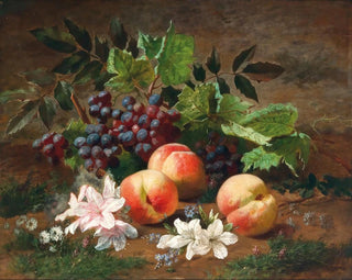 Henri Rousseau - A Forest Still Life with Peach and Grapes.webp