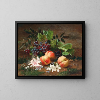 Henri Rousseau - A Forest Still Life with Peach and Grapes.webp