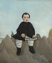 Pojke på klipporna - Henri Rousseau — vy av konstverket