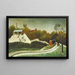 Skogshuggare i utkanten av Paris - Henri Rousseau — inramlat konstverk på väggen