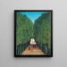 Längd: 60 cm x 80 cm, olja på duk, Henri Rousseau — inramlat konstverk på väggen