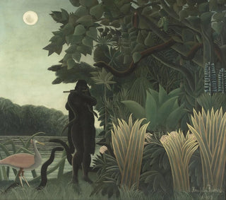 Le charmeur de serpents - Henri Rousseau — vy av konstverket