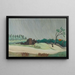 En regnig morgon - Henri Rousseau — inramlat konstverk på väggen