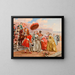 Henri Victor Lesur - A Prominent Gathering.webp