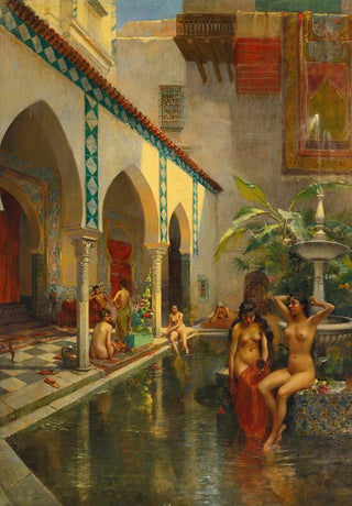 Henri Victor Lesur - An Exotic Courtyard.webp