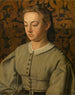 Betsy De Braekeleer, konstnärens syster - Henri de Braekeleer — vy av konstverket