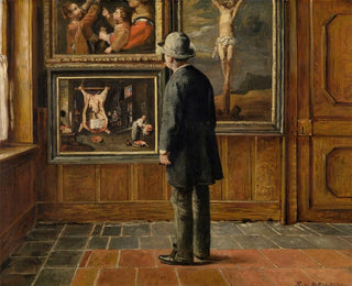 L'artälskare - Henri de Braekeleer — vy av konstverket