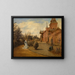 La maison de campagne de Gustave Coteaux - Henri de Braekeleer — inramlat konstverk på väggen