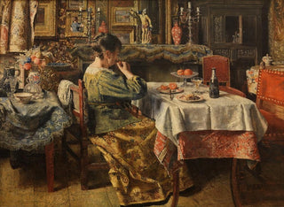 Le Repas - Henri de Braekeleer — vy av konstverket