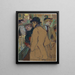 Alfred la Guigne - Henri de Toulouse-Lautrec — inramlat konstverk på väggen