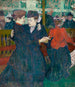 vid Moulin Rouge, två kvinnor valsar - Henri de Toulouse-Lautrec — vy av konstverket