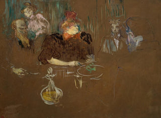 À la table de Monsieur et Madame Natanson - Henri de Toulouse-Lautrec — vy av konstverket