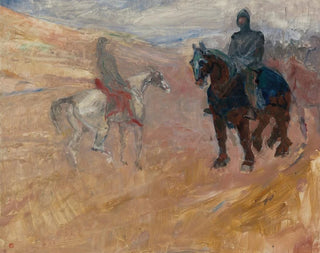 två riddare i rustning - Henri de Toulouse-Lautrec — vy av konstverket