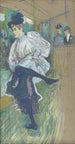 Jane Avril dansar - Henri de Toulouse-Lautrec — vy av konstverket
