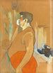 Monsieur Caudieux aktör av kafékonsert - Henri de Toulouse-Lautrec — vy av konstverket