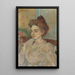 porträtt av Béatrice Tapie de Céleyran - Henri de Toulouse-Lautrec — inramlat konstverk på väggen