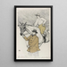 Le jockey allant au poteau - Henri de Toulouse-Lautrec — inramlat konstverk på väggen