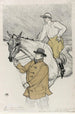 Le jockey allant au poteau - Henri de Toulouse-Lautrec — vy av konstverket