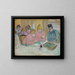 Les Dames dans la salle à manger - Henri de Toulouse-Lautrec — inramlat konstverk på väggen
