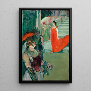 Henri de ToulouseLautrec - The Opera Messalina at Bordeaux Messaline descend lescalier bord de figurants.webp