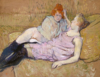 Le Canapé - Henri de Toulouse-Lautrec — vy av konstverket