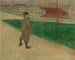 Tristan Bernard vid Buffalo Velodromen - Henri de Toulouse-Lautrec — vy av konstverket