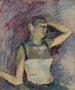 Dansstudie - Henri de Toulouse-Lautrec — vy av konstverket
