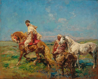 Grupp av Darabes Labreuvoir - Henri Émilien Rousseau — vy av konstverket