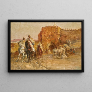 Henri milien Rousseau - The gate of Bab Guissa fez.webp