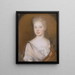 Mrs Pierre Bacot Marianne Fleur Du Gué - Henrietta Johnston — inramlat konstverk på väggen