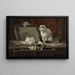 La leçon d'art des chatons - Henriette Ronner-Knip — inramlat konstverk på väggen