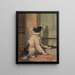 Väntar - Henriette Ronner-Knip — inramlat konstverk på väggen