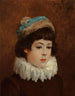Portrait d'une jeune fille - Henry Bacon — vy av konstverket