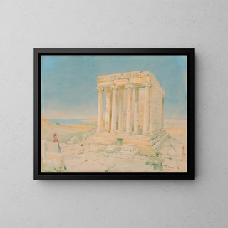 Temple de la Victoire utan vingar - Henry Bacon — inramlat konstverk på väggen