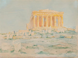 västfasaden av Parthenon - Henry Bacon — vy av konstverket