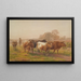 Vaches dans le paysage - Henry Birtles — inramlat konstverk på väggen