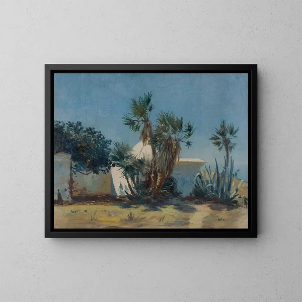 L'Oasis - Henry Brokman — inramlat konstverk på väggen