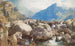 Tryfan chutes d'Orwen Wales - Henry Clarence Whaite — vy av konstverket