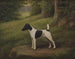 Paddock Paprika, en terrier i ett landskap - Henry Crowther — vy av konstverket