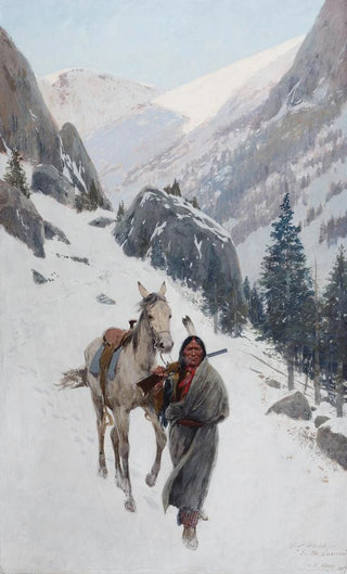 Henry Farny - First Sketch for In the Shadow.webp