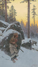 Le chasseur d'ours indien - Henry Farny — vy av konstverket
