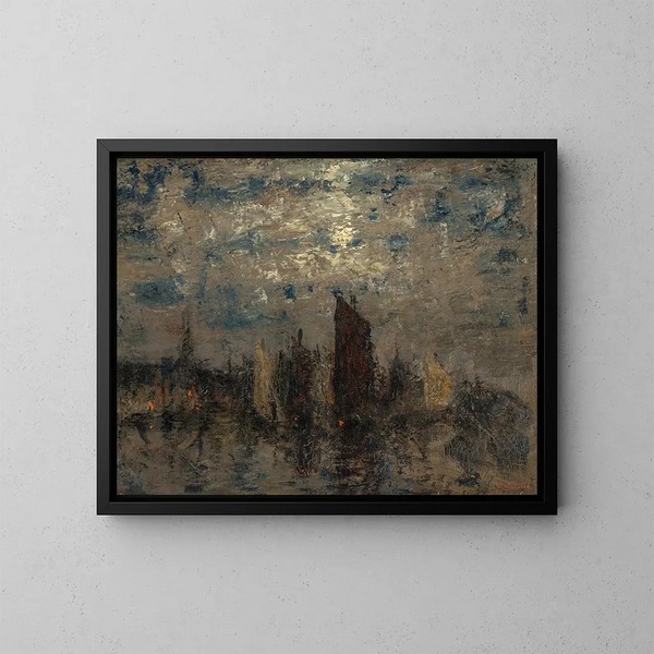 Nocturne - Henry Golden Dearth — inramlat konstverk på väggen