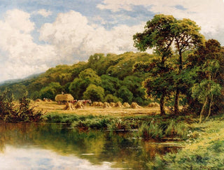 Le pont de Severn près de Bridgnorth, Shropshire - Henry H Parker — vy av konstverket