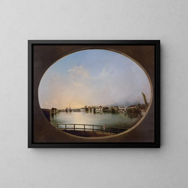 Vue de Charleston, vue de l'est - Henry Joseph Jackson — inramlat konstverk på väggen