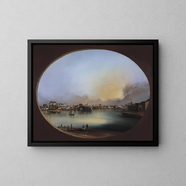 Vue de Charleston depuis l'ouest - Henry Joseph Jackson — inramlat konstverk på väggen