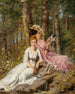 En favorit sommarhobby - Henry Joseph Thouron — vy av konstverket