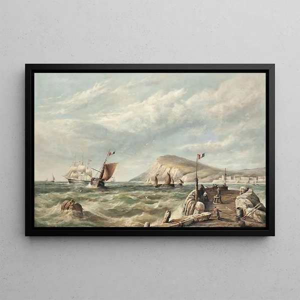 Henry King Taylor - Bustling Activity Off The French Coast.webp