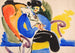 Calligraphie 2 Femme sur Chaise - Henry Lyman Saen — vy av konstverket