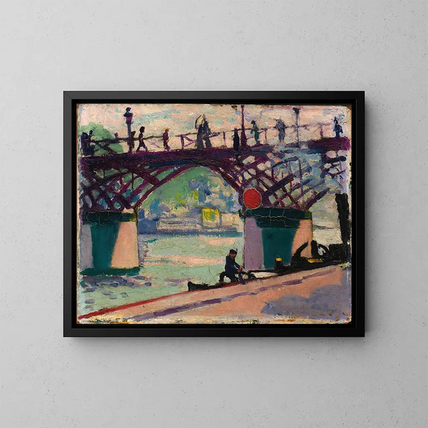 Pont des Arts - Henry Lyman Saen — inramlat konstverk på väggen